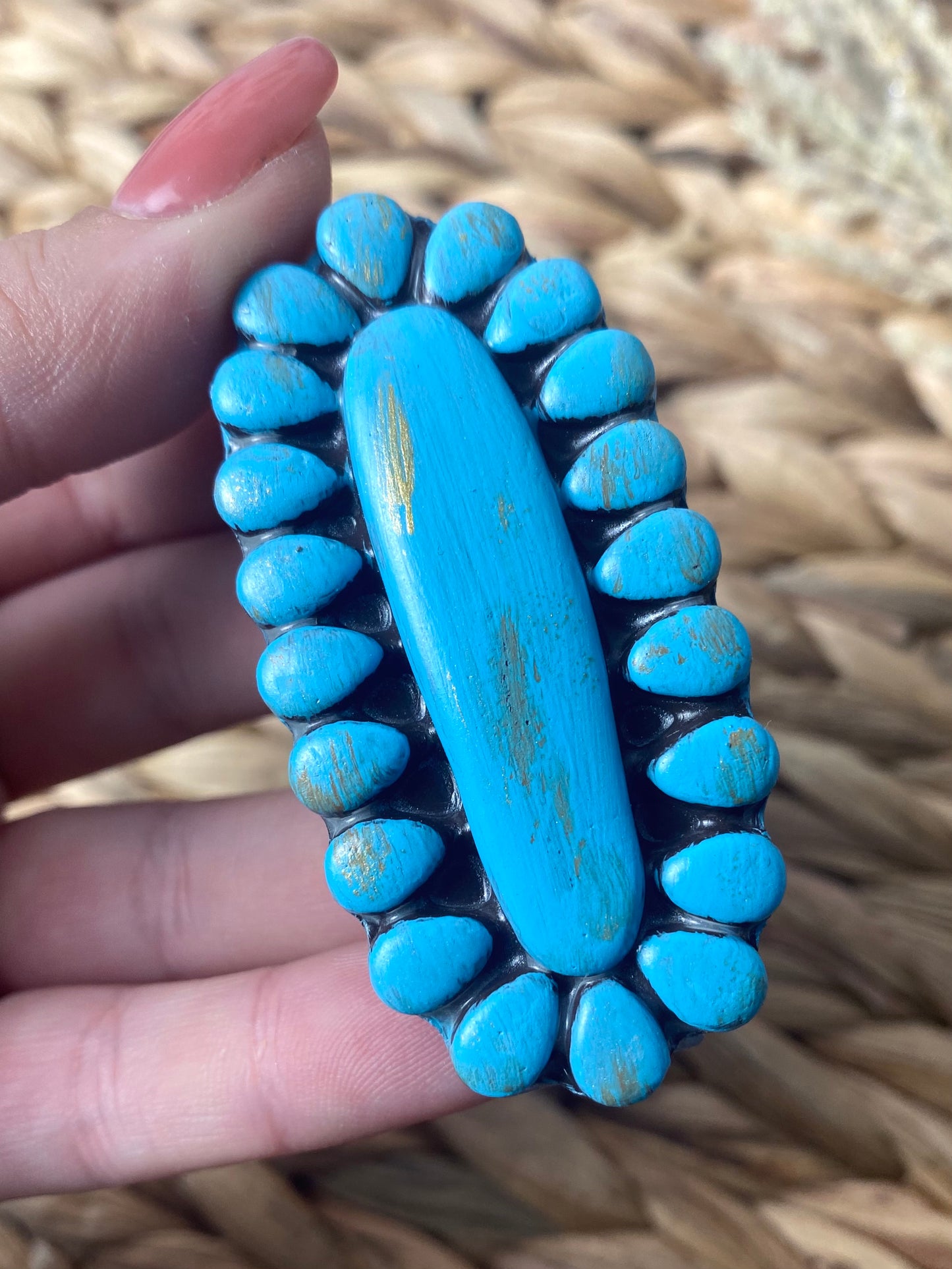 Turquoise Stone Hair Clip