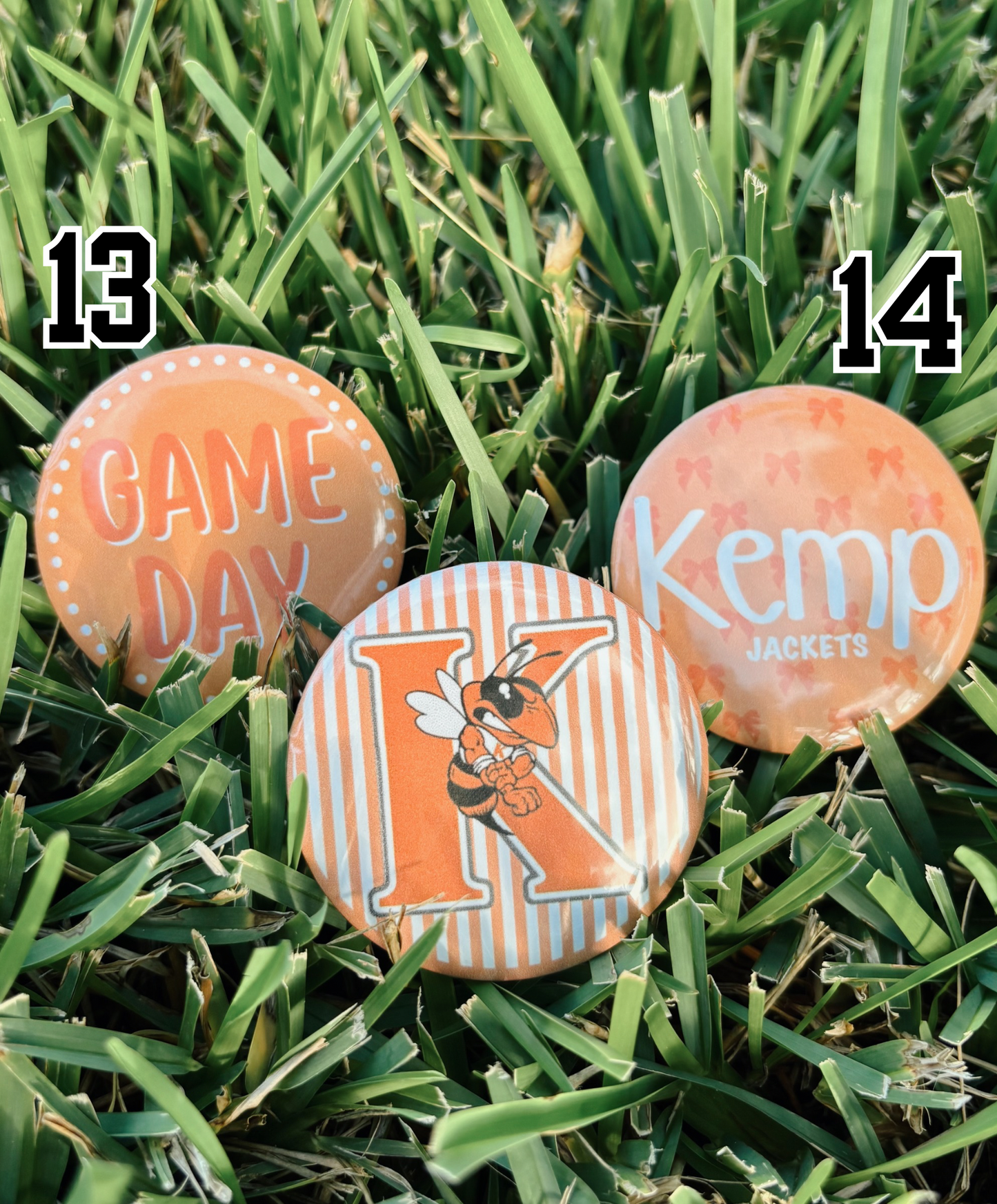 Custom Spirit Button Pins – Personalized Game Day Accessories | The Pierced Cactus Co.