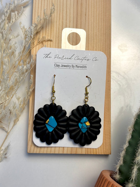 Black & Turquoise Dangle