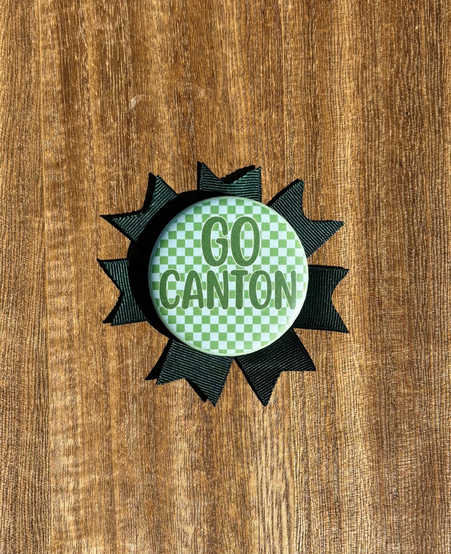 Custom Spirit Button With Ribbon