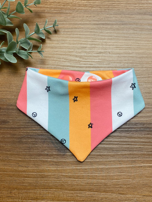 Retro Stripes Snap Bandana