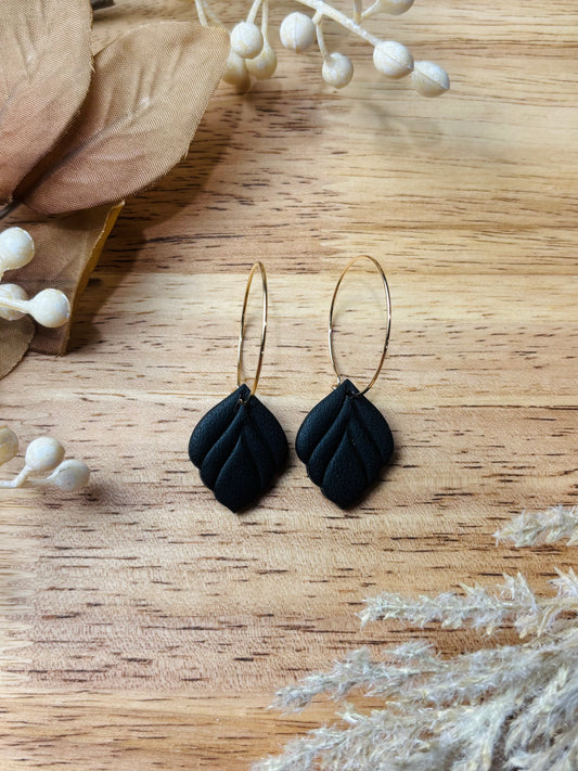 Fall Colored Textured Hoops