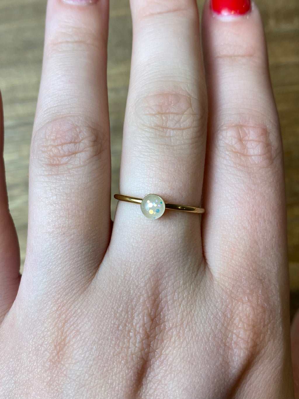 Opal Clay Adjustable Ring