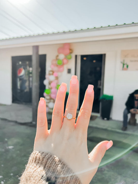 Opal Clay Adjustable Ring