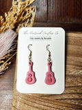 Rhinestoned Guitar Dangle