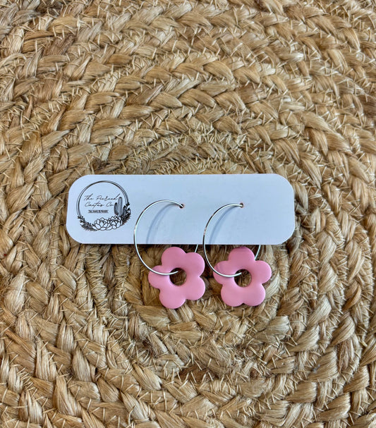 Mini Flower Hoops