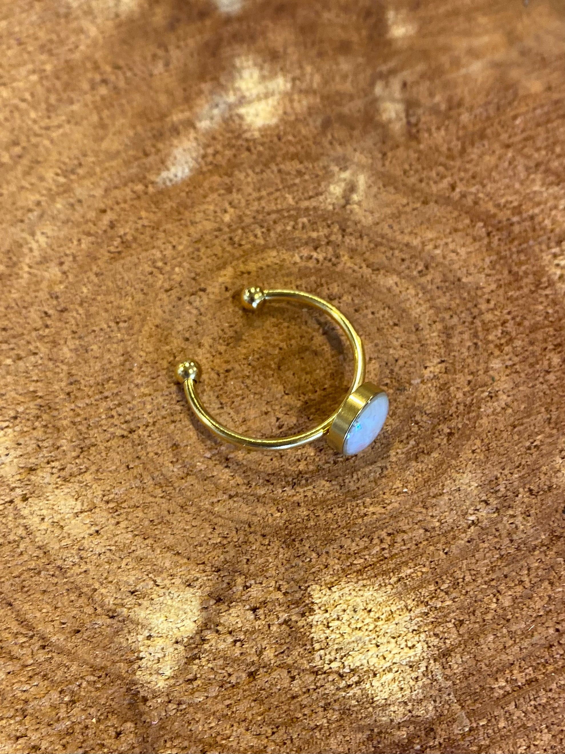 Opal Clay Adjustable Ring