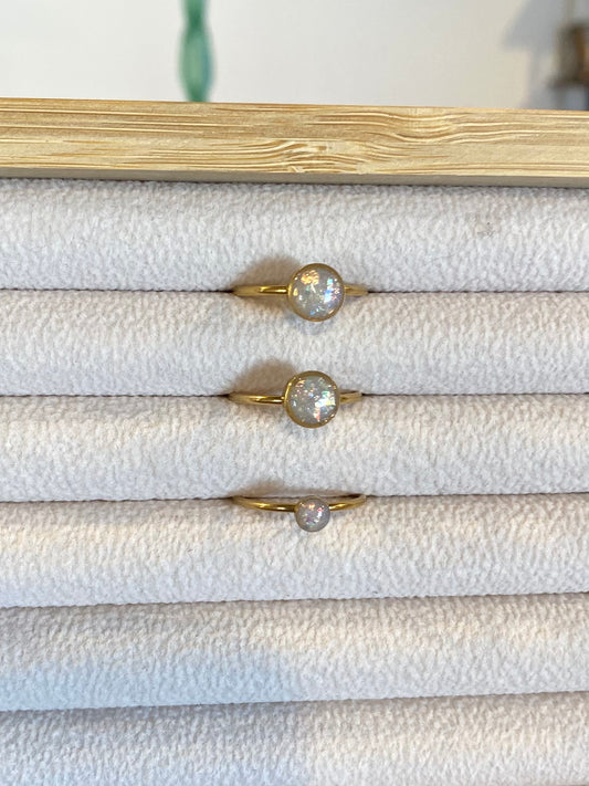 Opal Clay Adjustable Ring