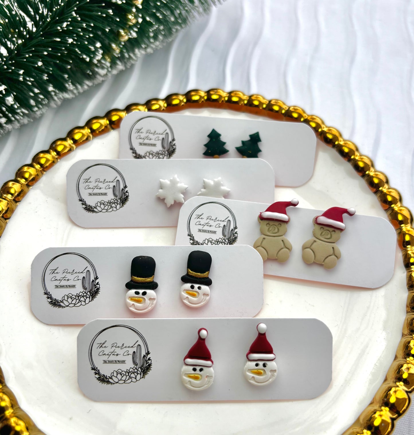 Small Christmas Studs