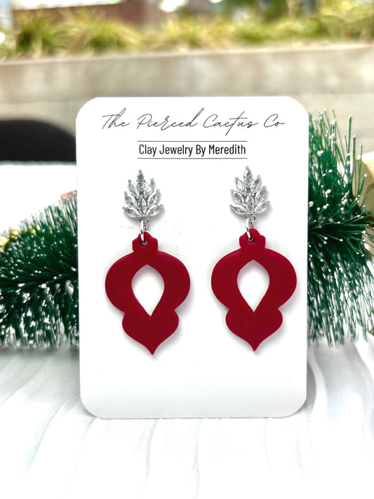 Red & Silver Ornament