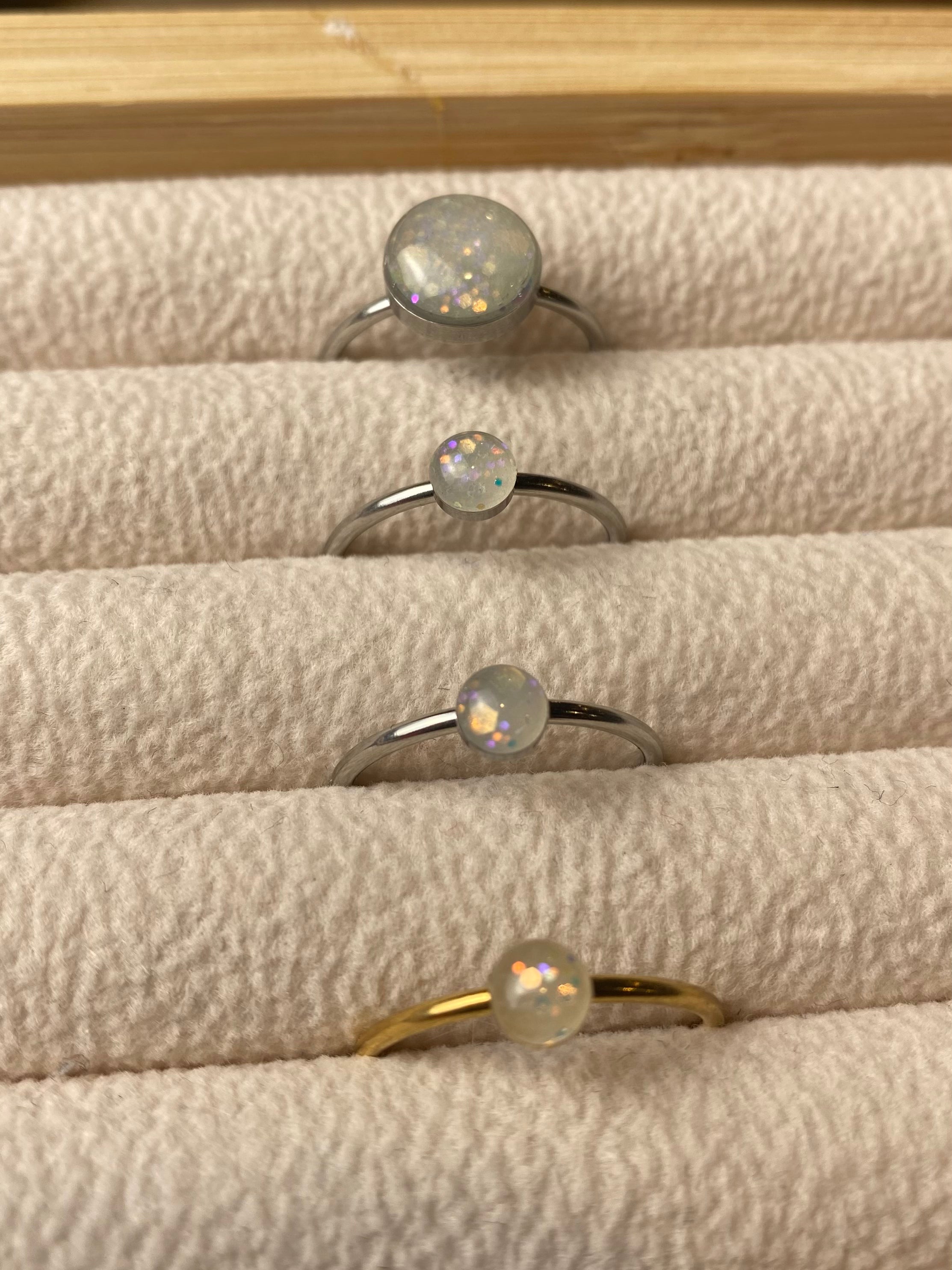 Opal Clay Adjustable Ring