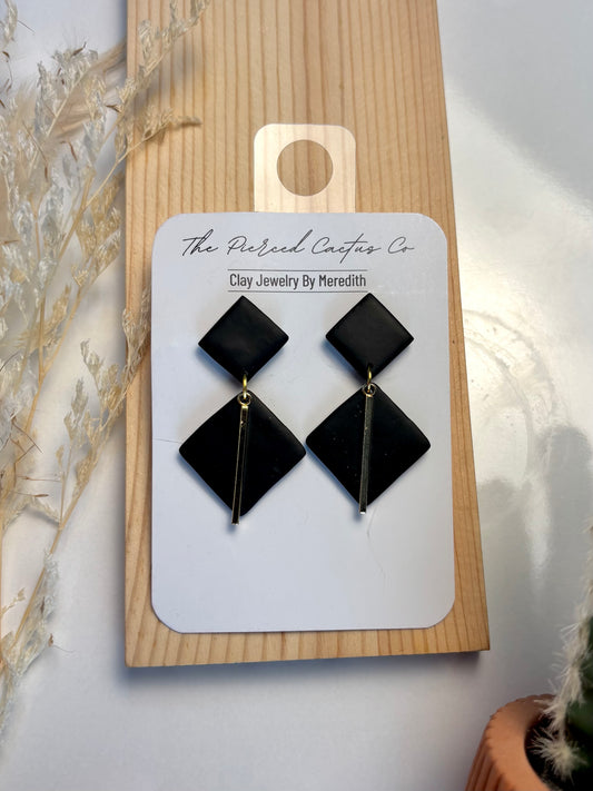 Black Charmed Dangle