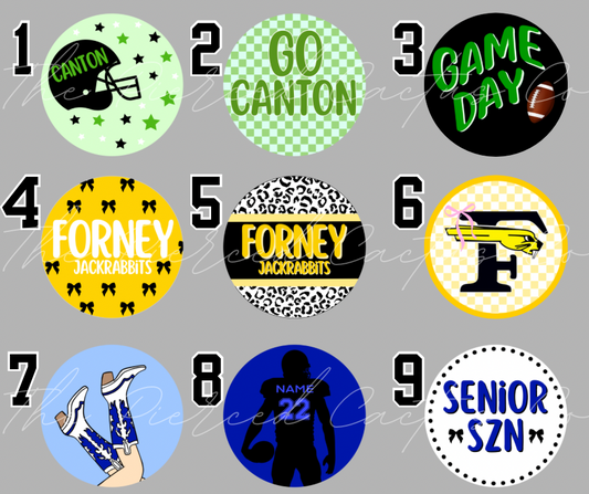 Custom Spirit Button With Ribbon