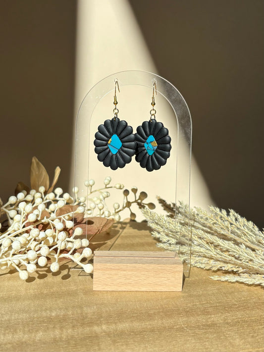 Black & Turquoise Dangle