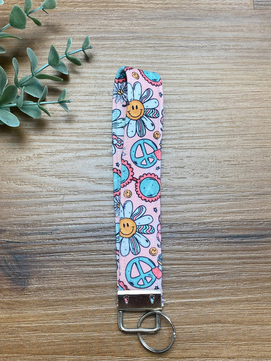 The Groovy Gal Matching Key Wristlet