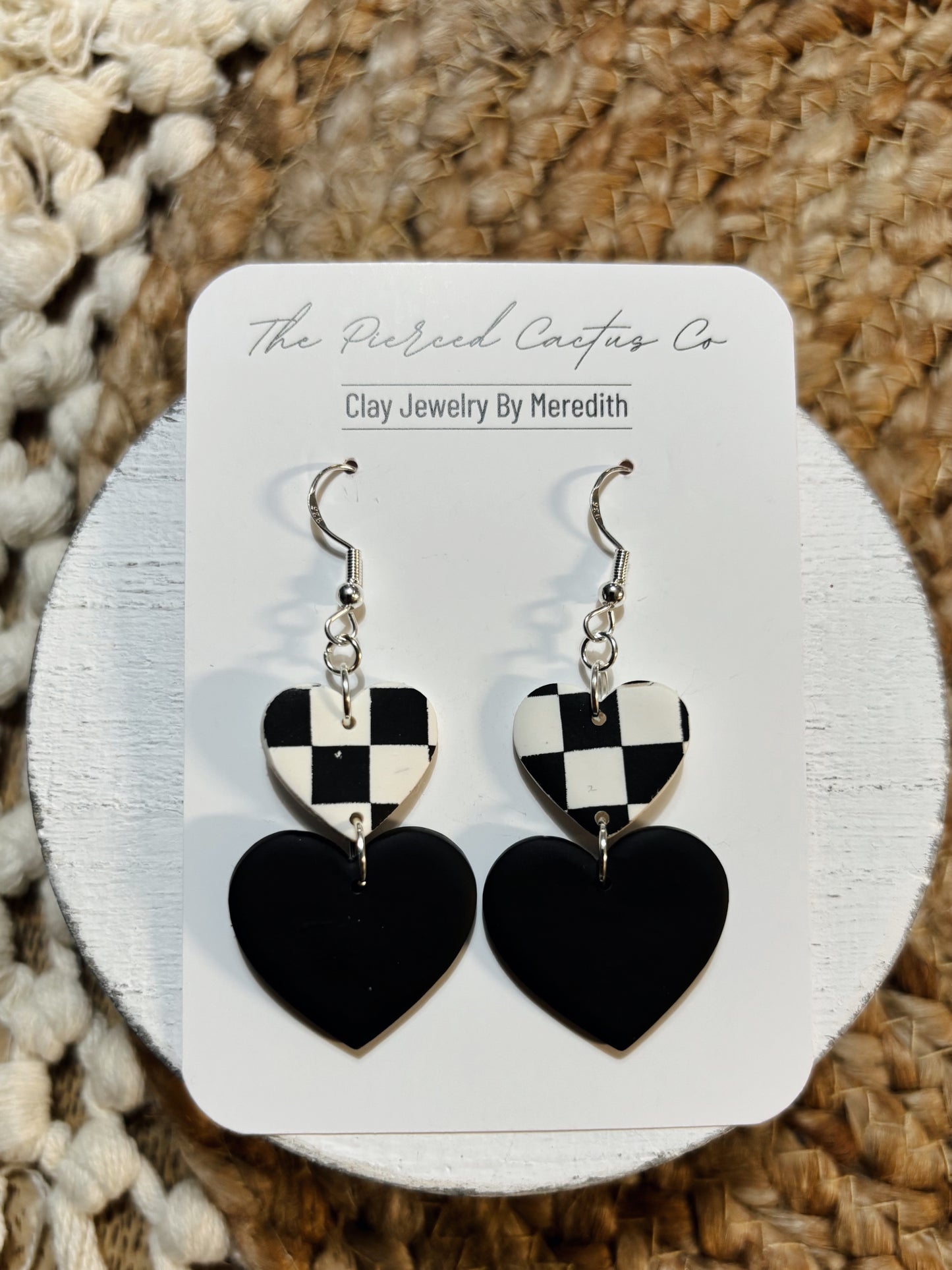 Black Checkered Dangle