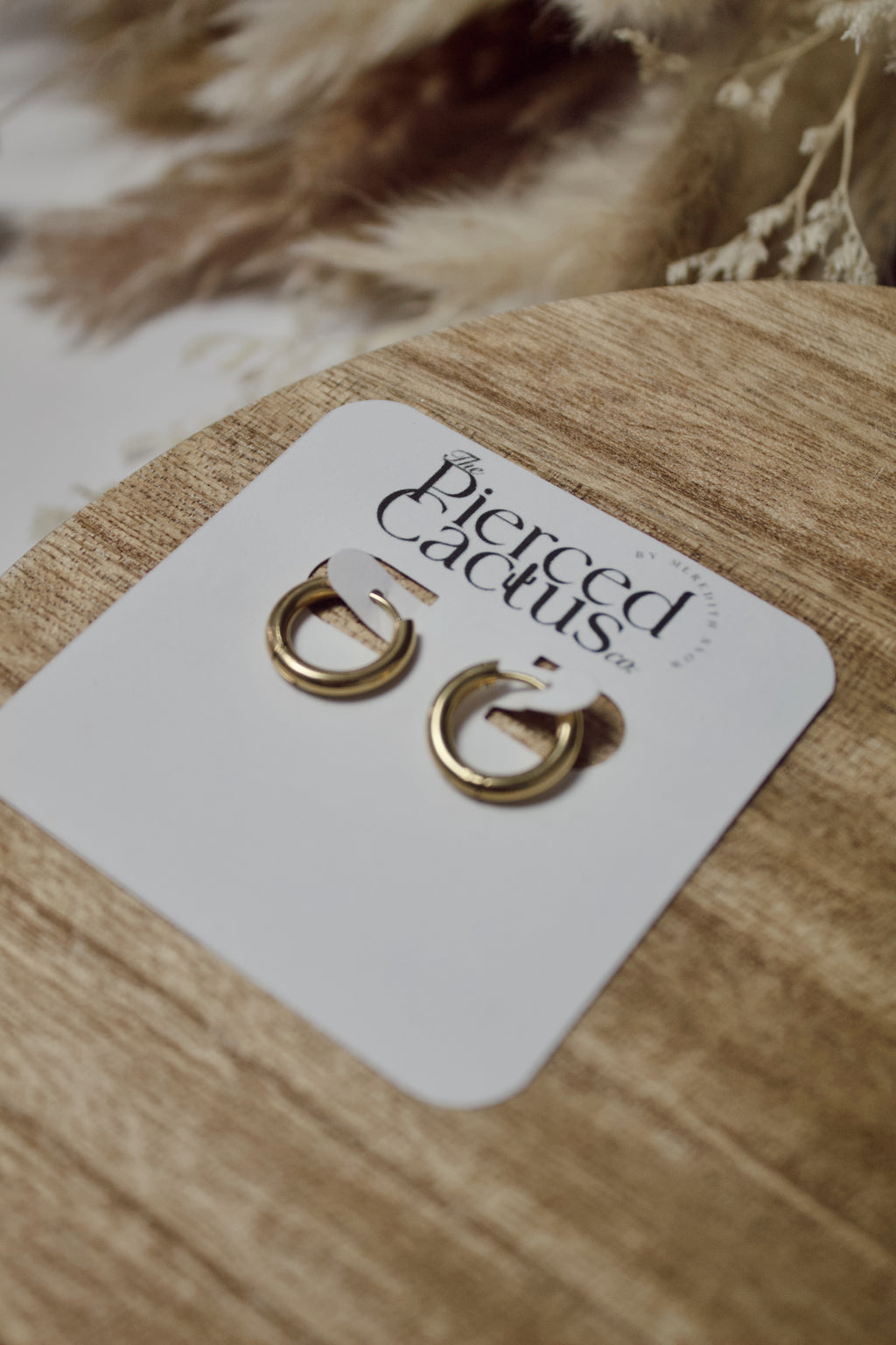 Mini Gold Stainless Steel Hoops