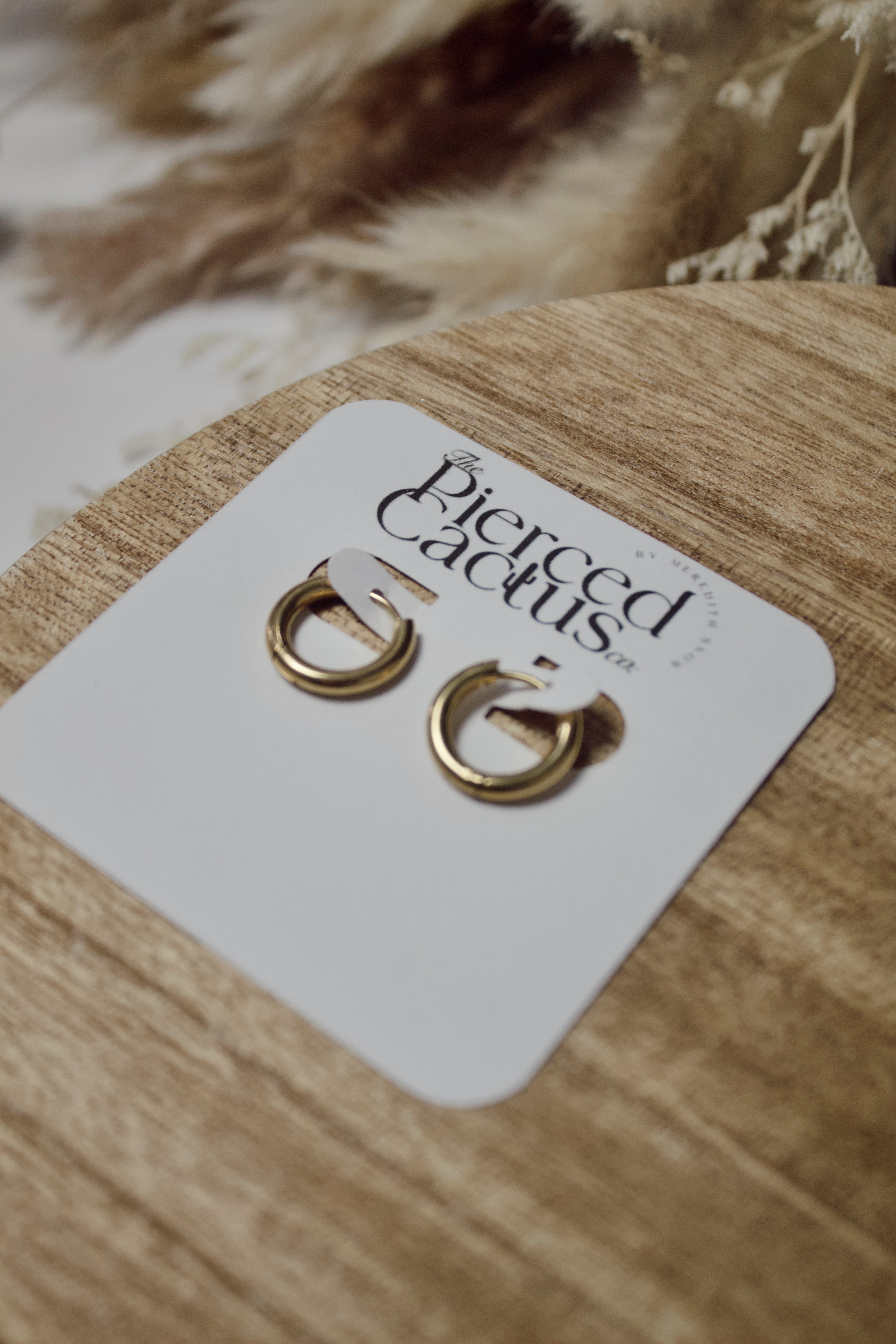 Mini Gold Stainless Steel Hoops