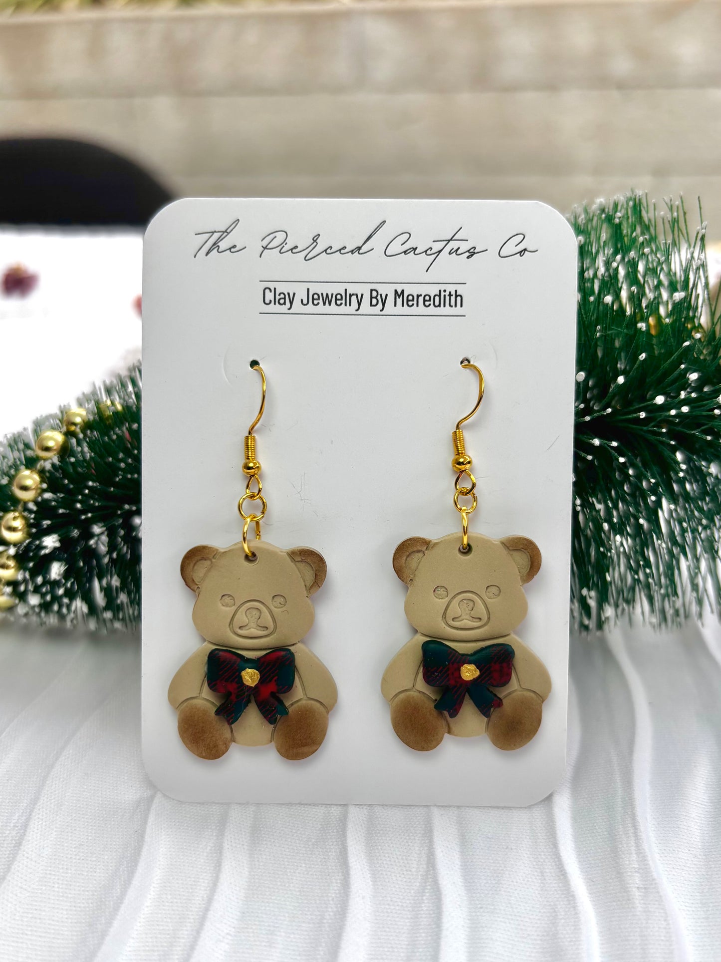 Plaid Bear Dangle