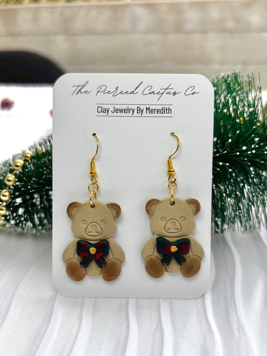 Plaid Bear Dangle
