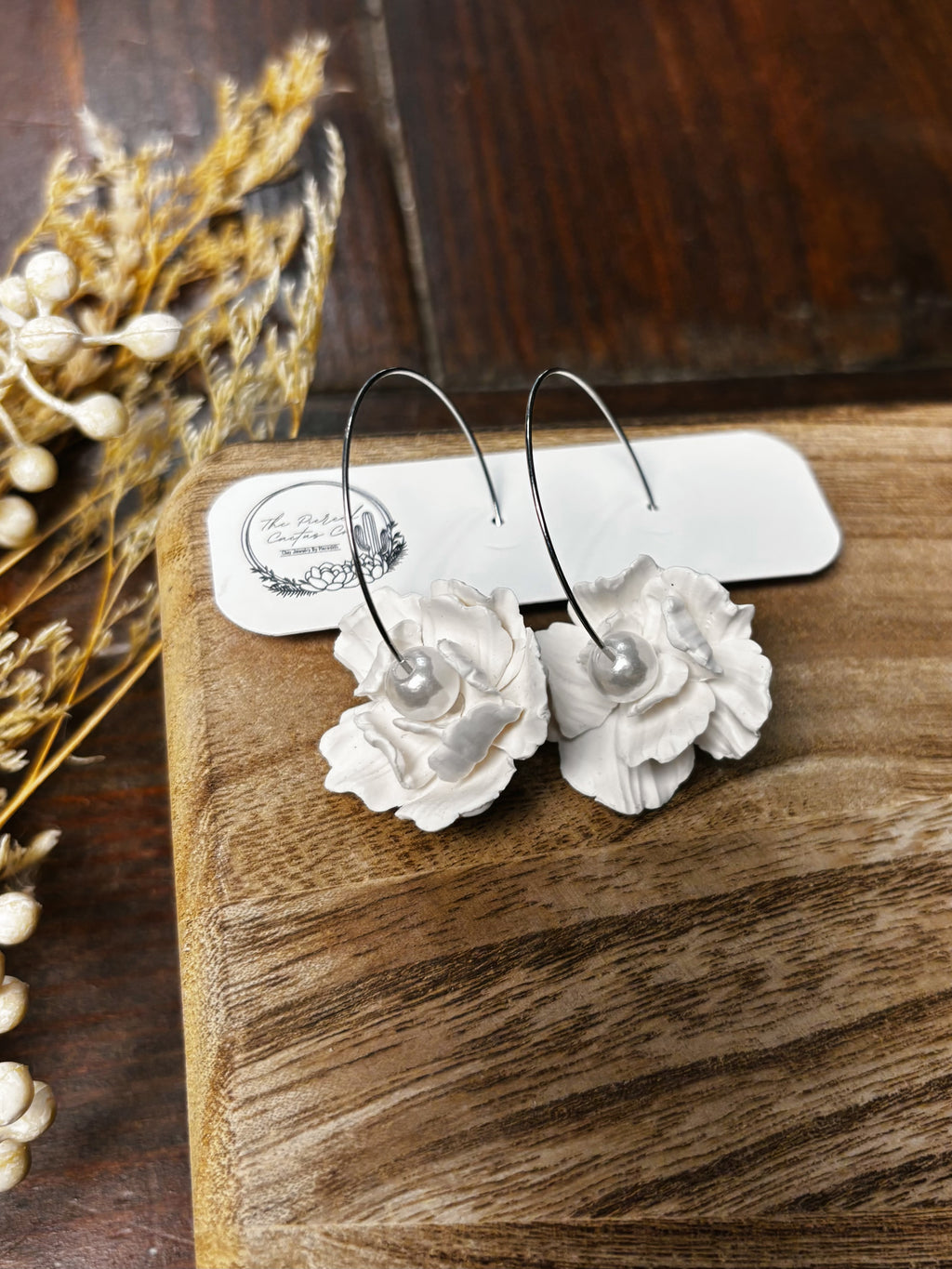White Flower Hoop