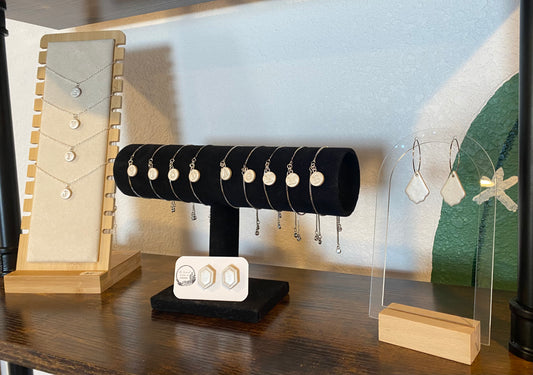 Dainty Silver Pearl Initial Adjustable Bracelet