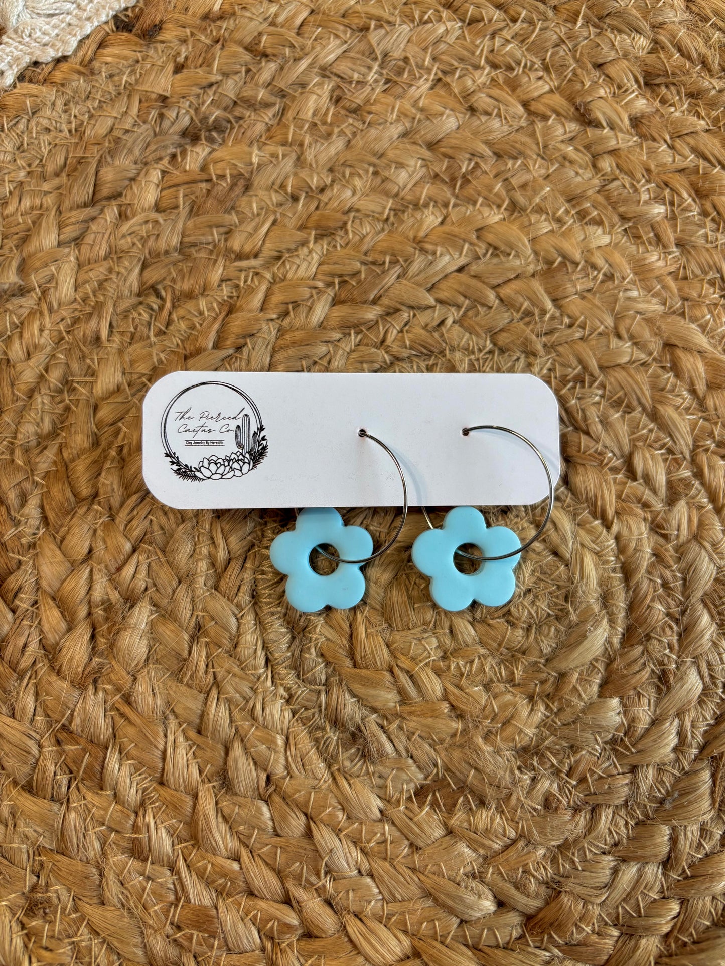 Mini Flower Hoops