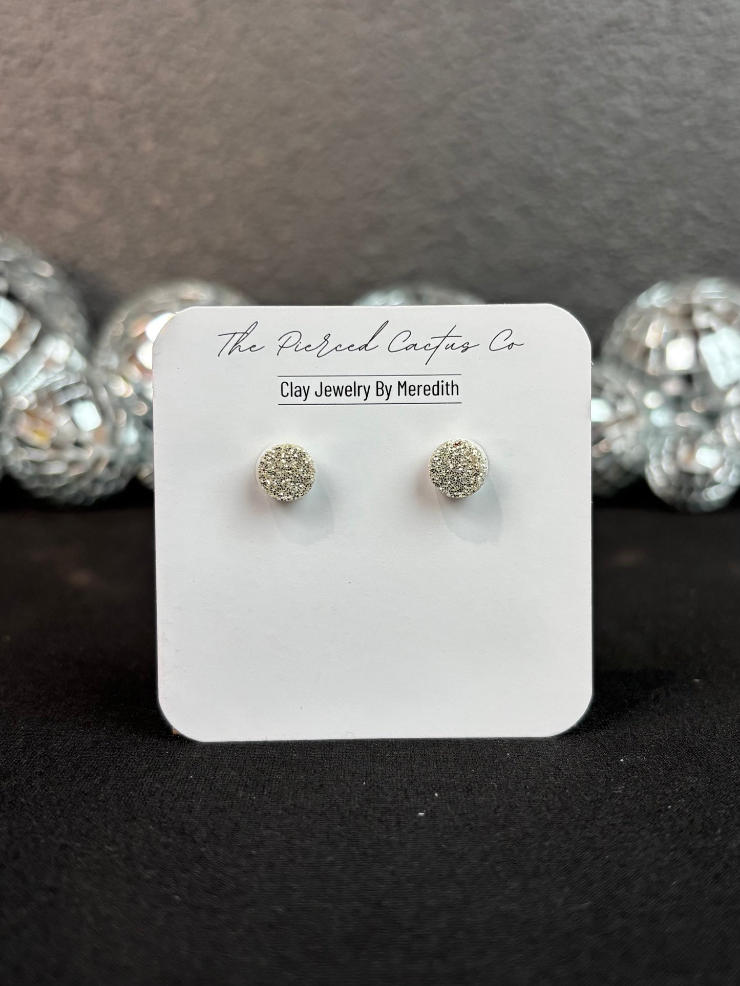 Dainty Glittery Studs