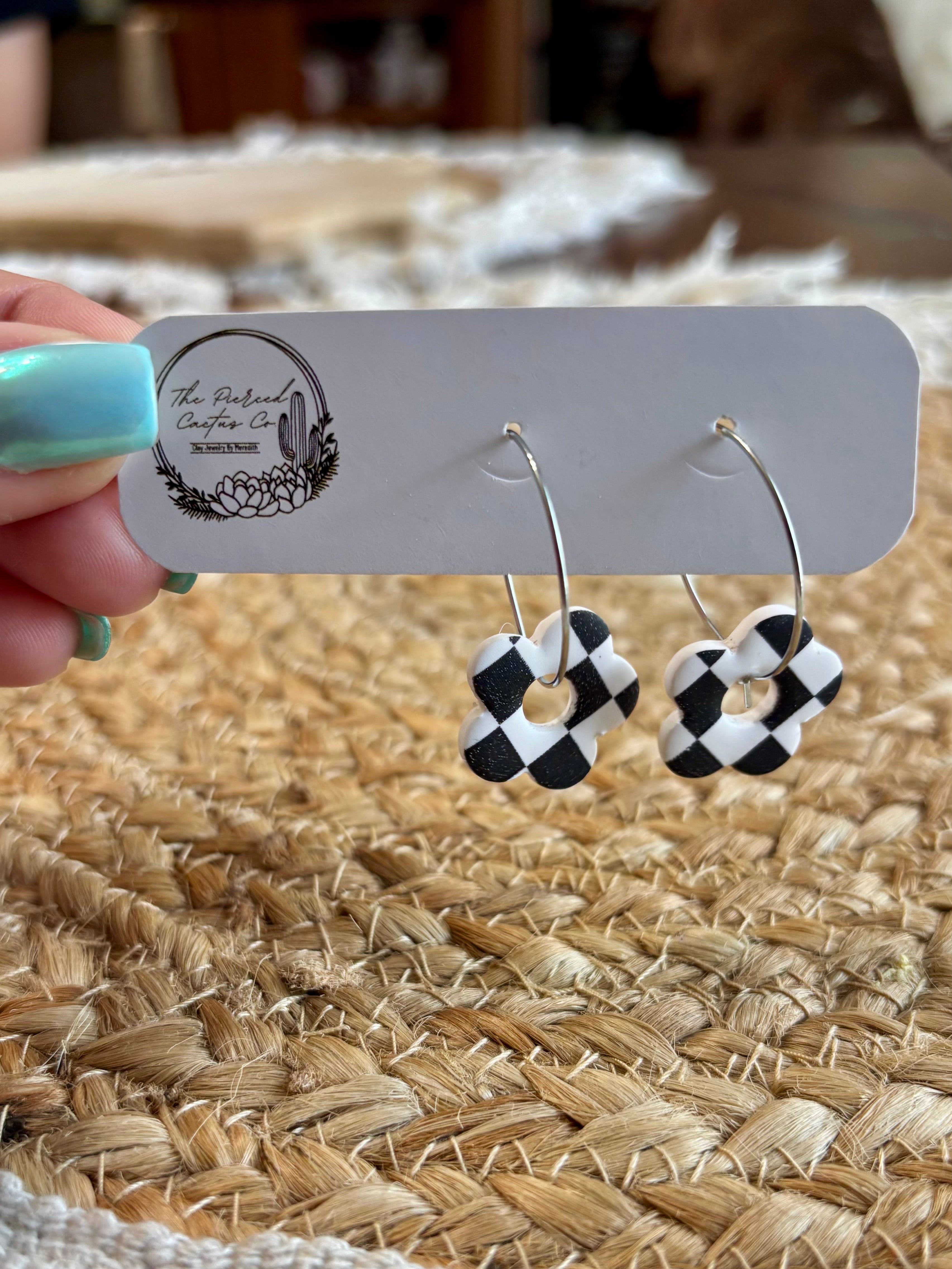 Mini Flower Hoops