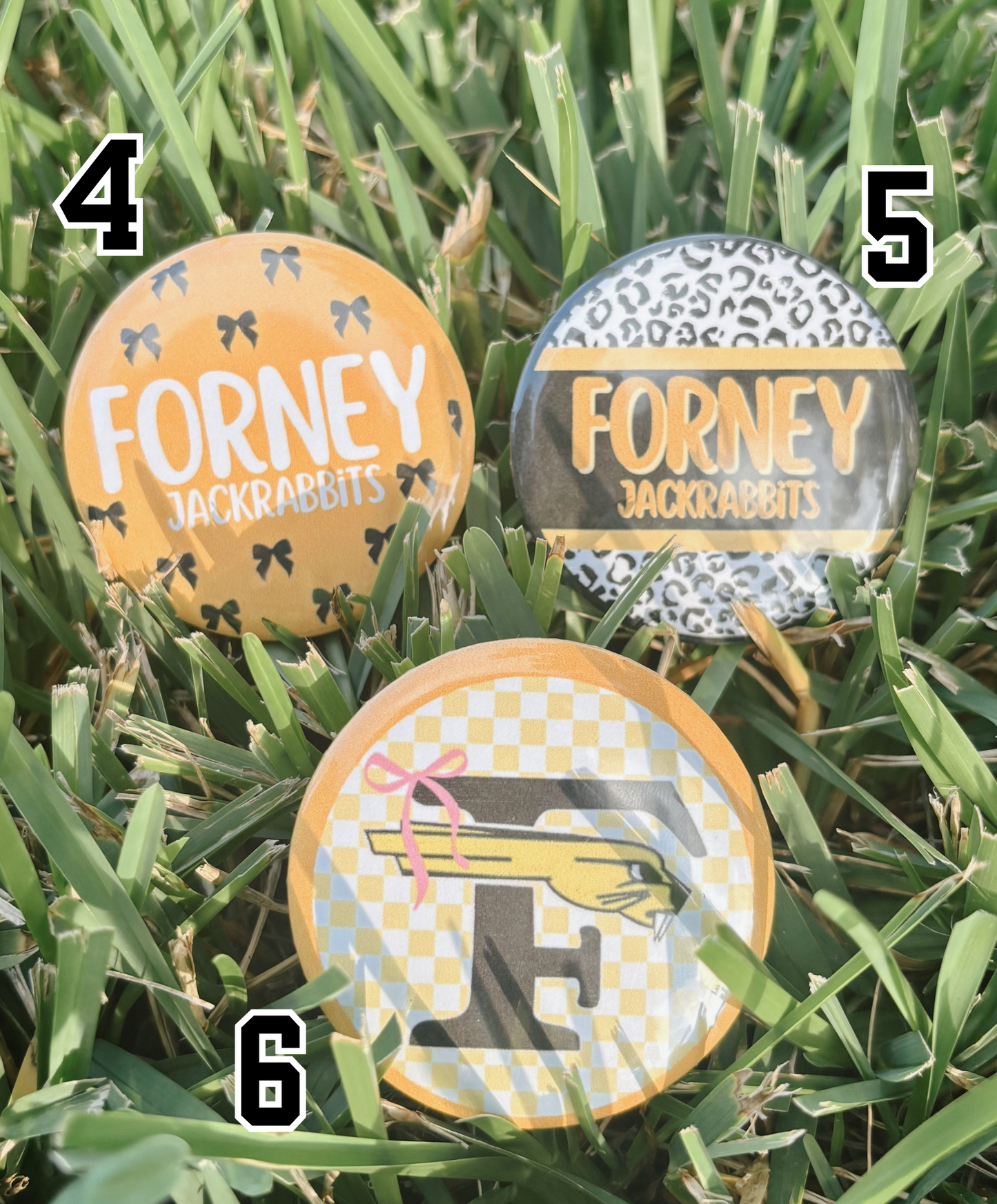 Custom Spirit Button Pins – Personalized Game Day Accessories | The Pierced Cactus Co.