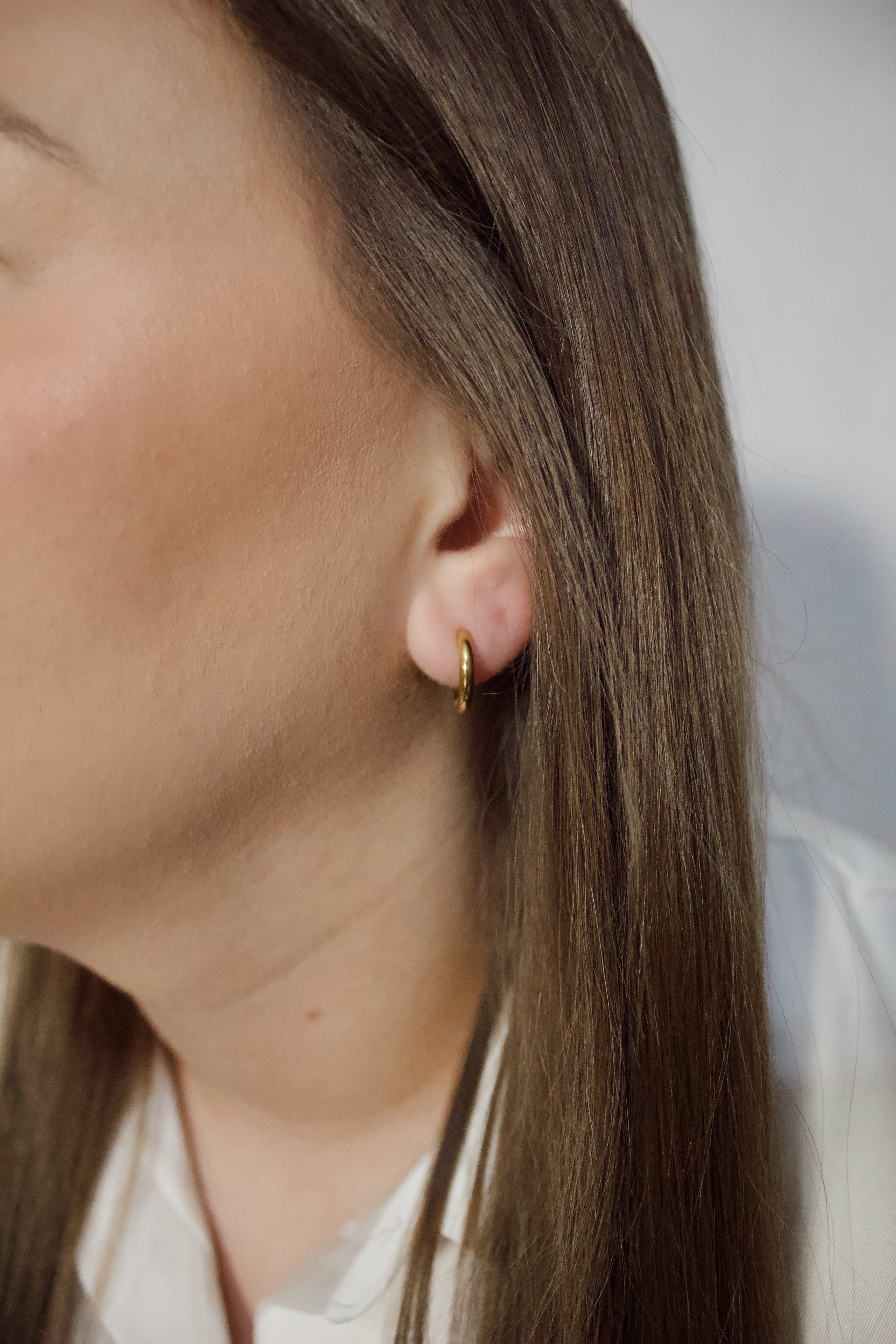 Mini Gold Stainless Steel Hoops