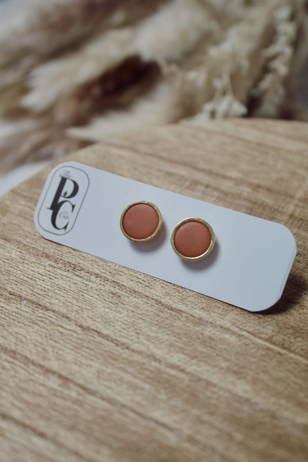 Matte & Gold Outlined Studs