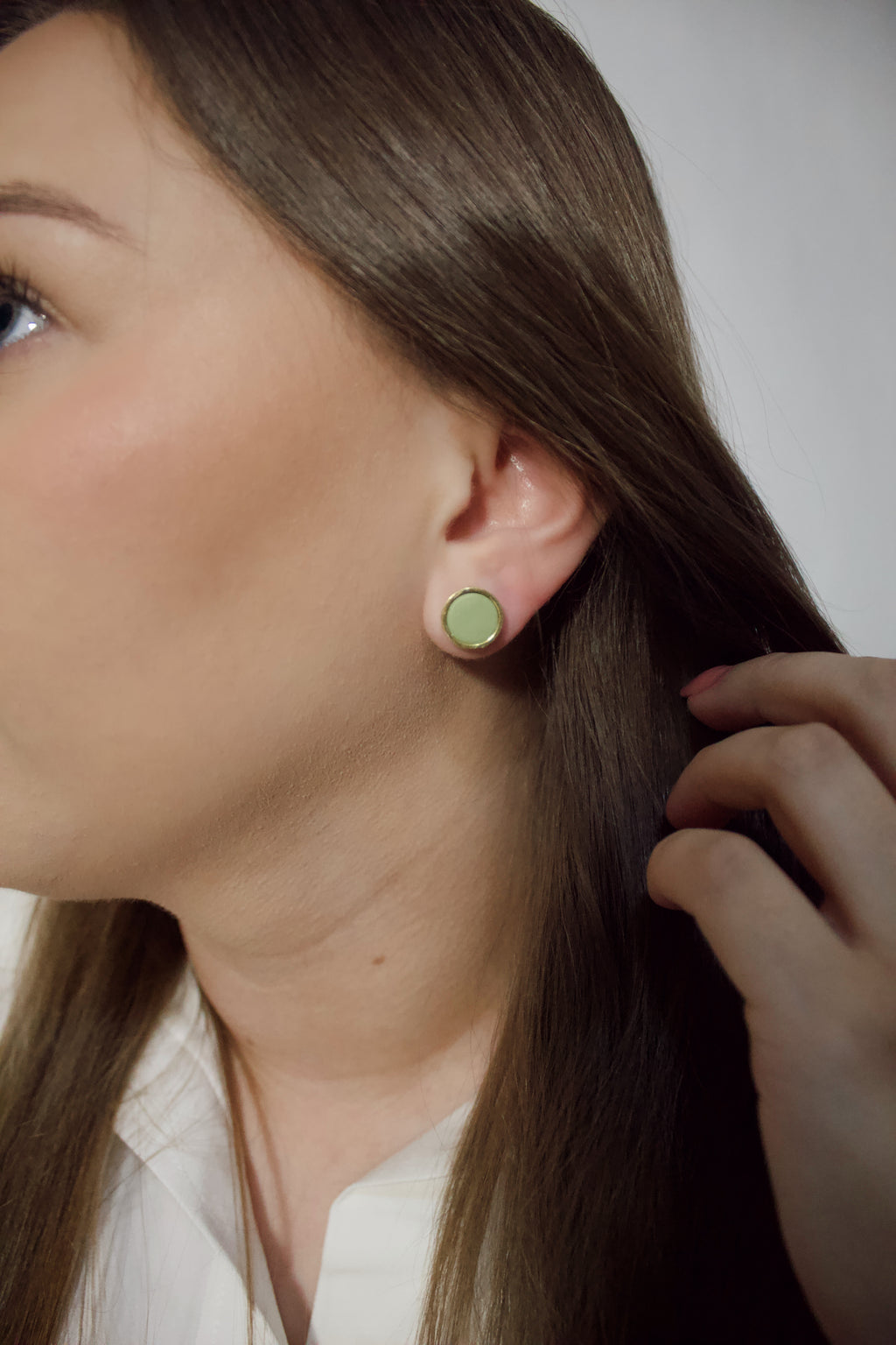 Matte & Gold Outlined Studs