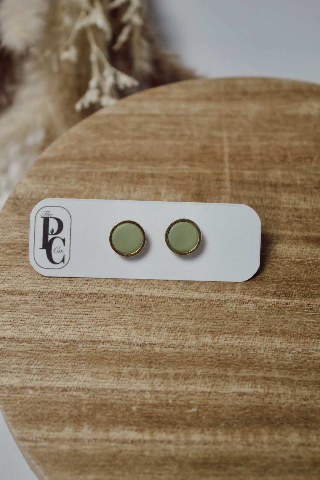 Matte & Gold Outlined Studs