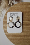Tortoise Shell Open Circle Dangle